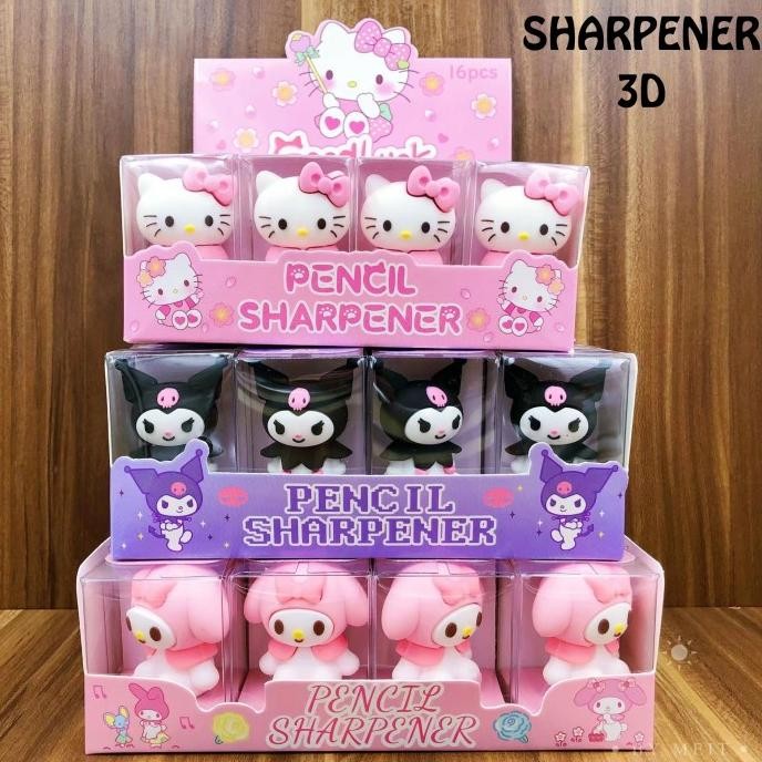 

langsung order saja] Pencil sharpener sanrio rautan serutan pensil cinnamoroll kuromi melody kitty