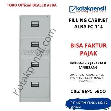 

Filing Cabinet Alba Fc 114 4 Laci - Lemari Besi - Free Ongkir