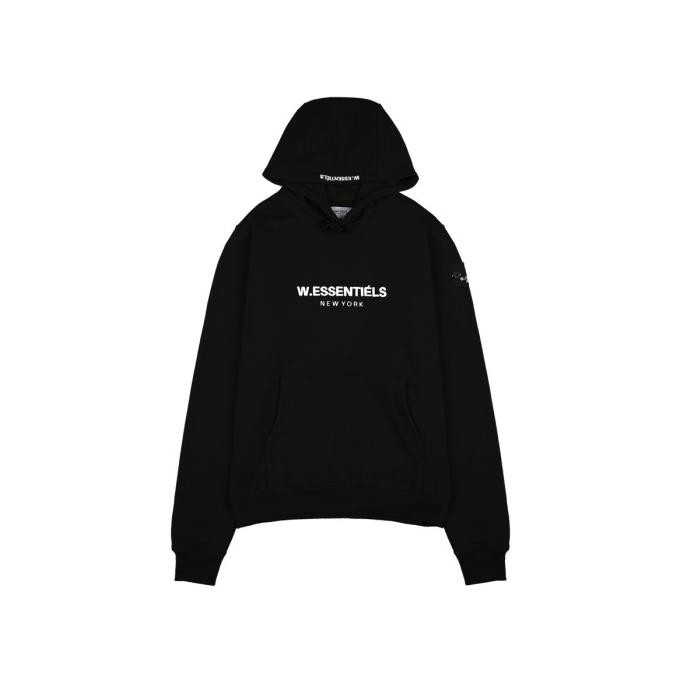 Sale W.Essentiels Jaket Ecume Oversize Hoodie Noir Black Essentiels