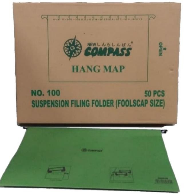 

Hangmap New Compass No 100 Suspension Filling Folder Map Isi 50 Pcs