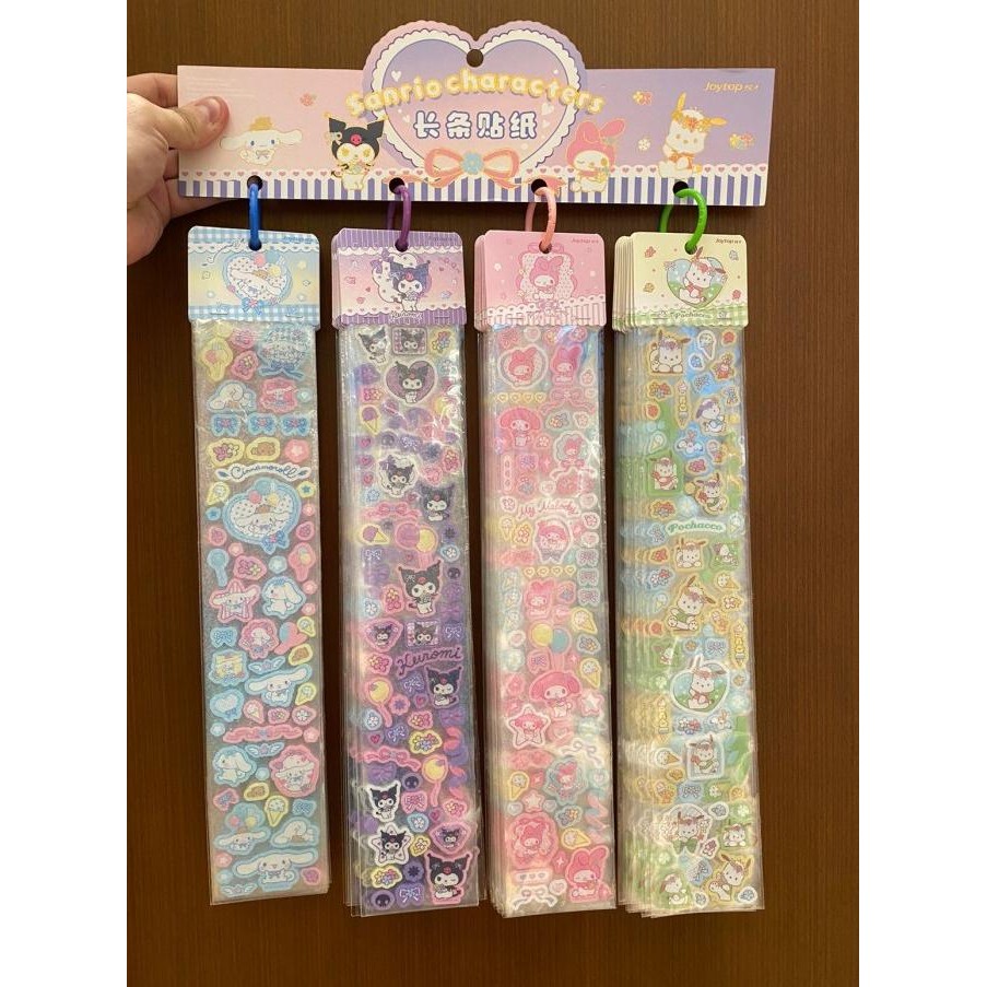 

] Sticker sanrio hologram cinnamoroll melody kuromi pochacoo