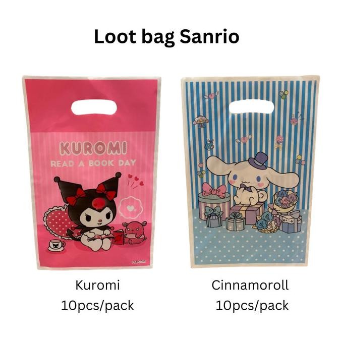 

@#@#@#] Kantong plastik goodie bag permen pinata plastic loot bag sanrio 10pcs
