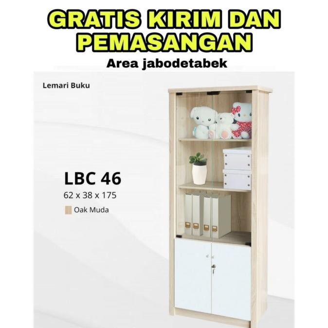 

Rak Buku 2 Pintu Lunarsol Lbc 46 Lemari Buku Lemari Display