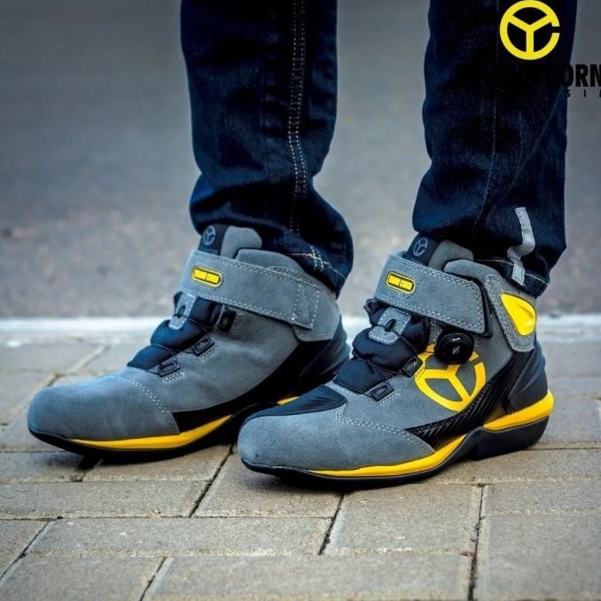 Baru  Riding Shoes Yellowcorn Ys-003 Glay Yellow / Sepatu Yellow Corn