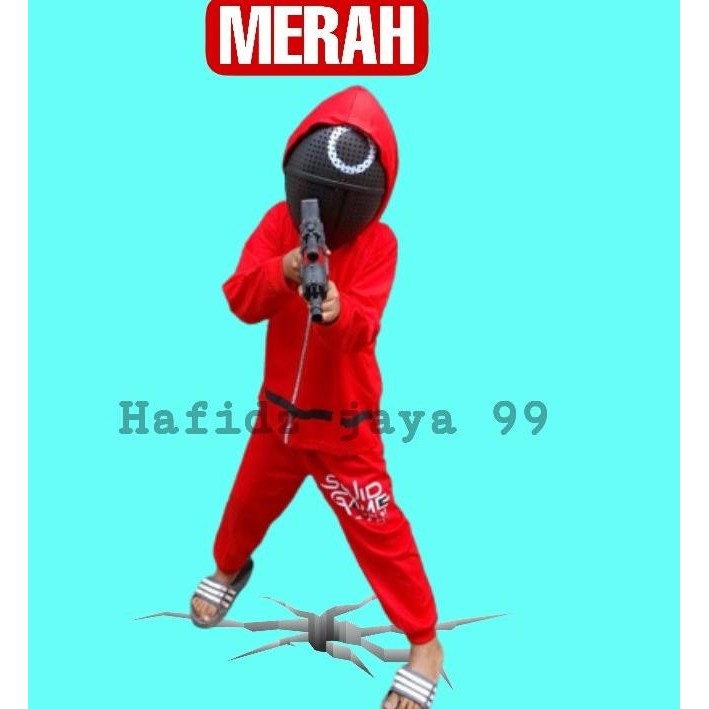 Sale Setelan Baju Squid Game Anak Baju Skuid / Skuit Game Jaket Squid Game