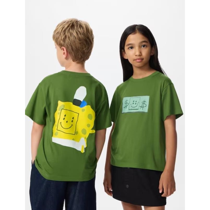 Grosir Uniqlo Kids Spongebob Short Sleeve Ut