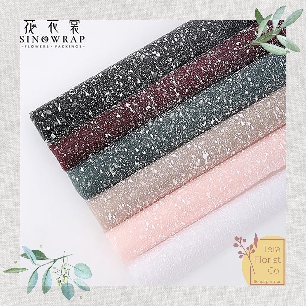 

10 Lembar Snow Mesh Kertas Buket Bunga Flower Wrapping Kertas Buket Wrap Paper Bungkus Bouquet Pembungkus Kado P.TXTSW