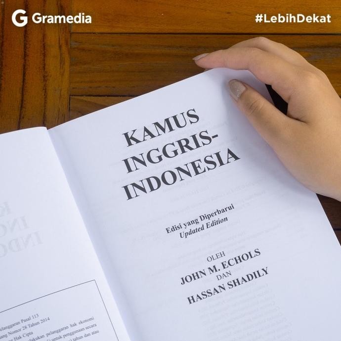

Terlaris Kamus Inggris - Indonesia Edisi Yang Diperbarui (Hc) Ready Stok