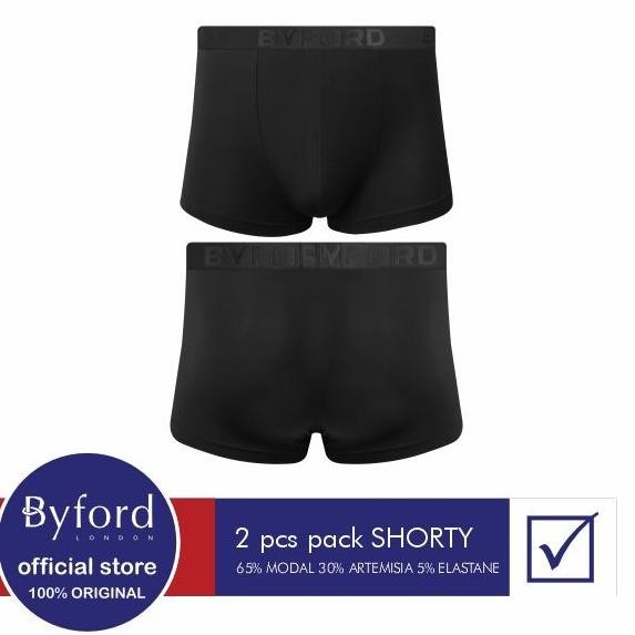Byford Celana Dalam Pria Shorty 2 Pcs / Pack - Wbyb02S2As Original Dan Terpercaya