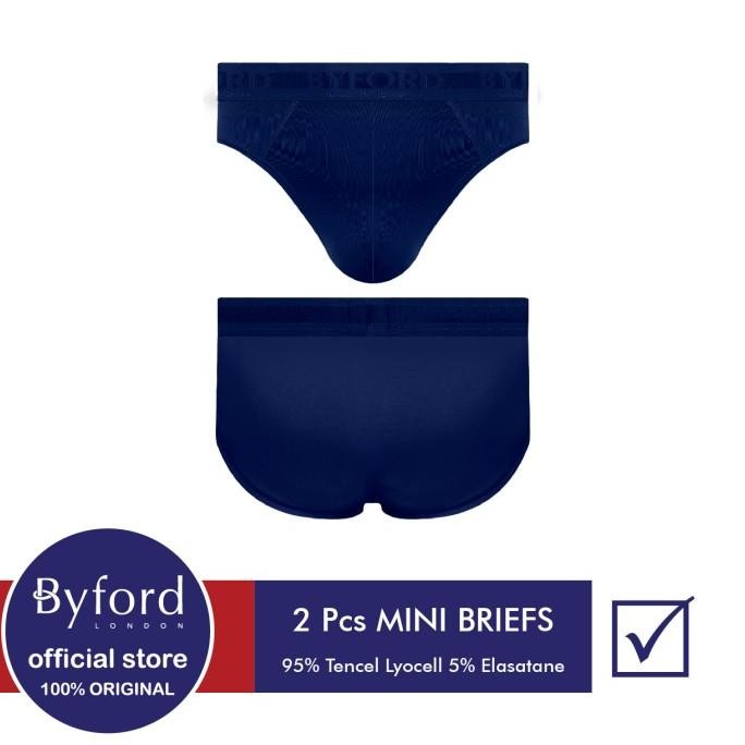 Byford Celana Dalam Pria Mini Briefs 2 Warna / Pack - Xbyb06M2Ls Original Dan Terpercaya