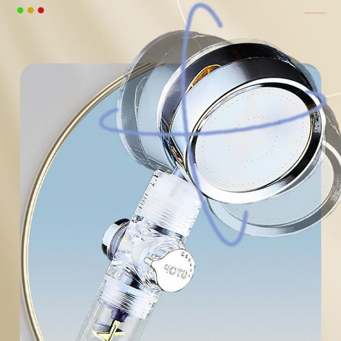 ES SHOWER KIPAS SET KAMAR MANDI TURBO FAN HIGH PRESSURE SHOWER HEAD