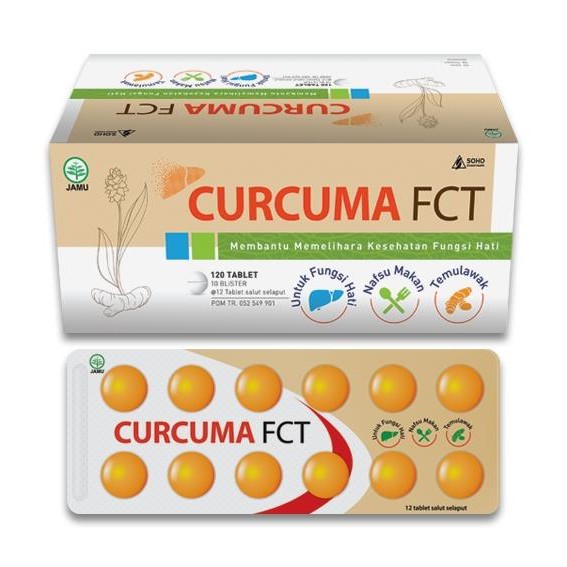 CURCUMA FCT TABLET ISI 12 TABLET (UNTUK MEMPERBAIKI NAFSU MAKAN)