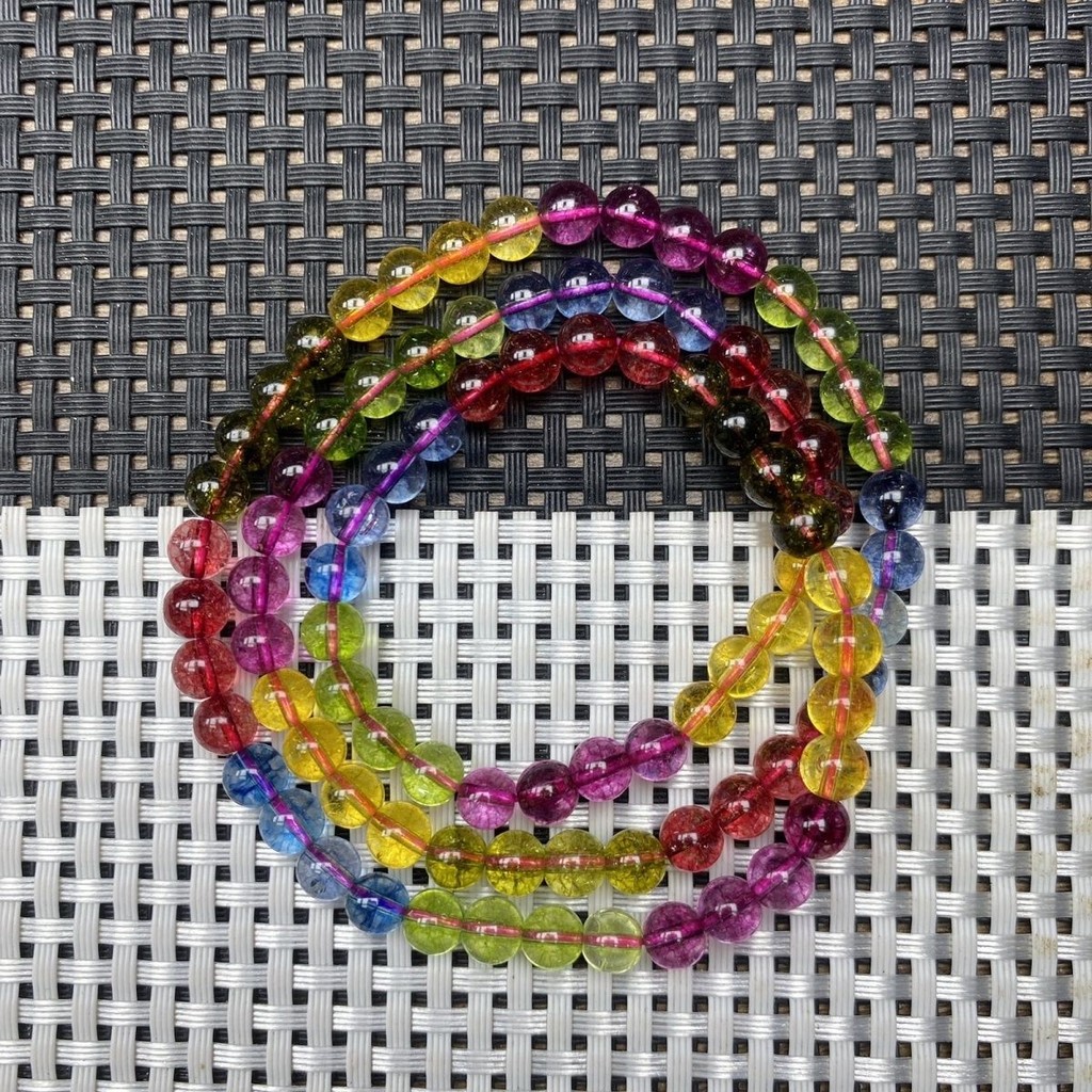 New Fashion Rainbow Bika6m Women's Three-Ring Bracelet