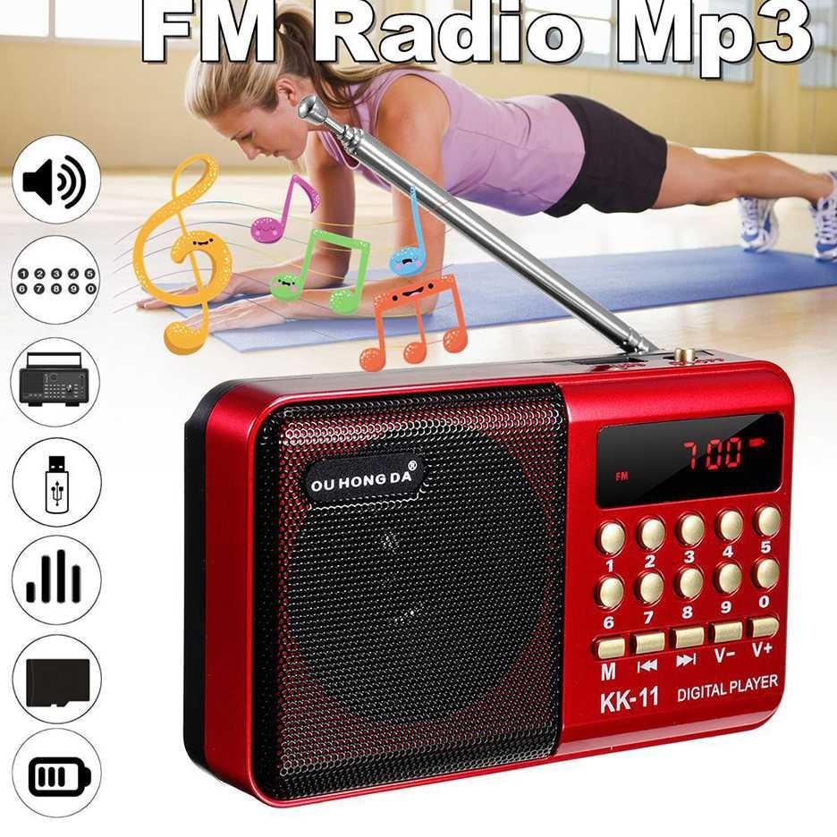 Cod Radio Player Amfm Radio Player Tereo Poet Ni Portable Portabel Imple Terfavt Memory Tf Card Oet 