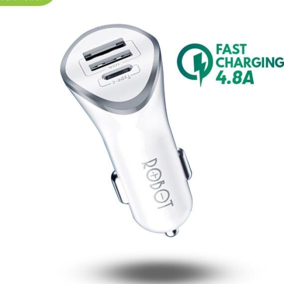 Rtc Car Charger Coloan Mobil 3 Port Ub Type C