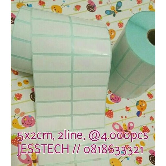 

HOT PROMO STIKER LABEL BARCODE 5X2 Cm