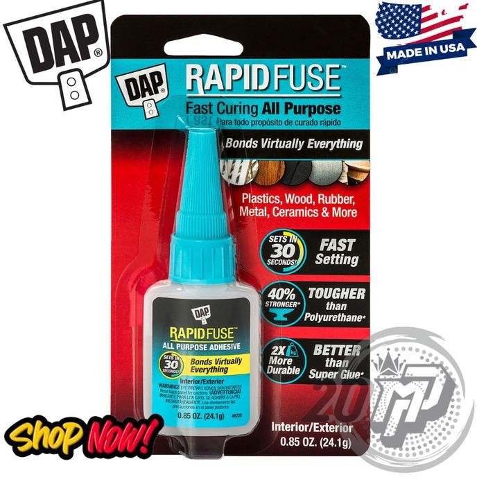 

BRG BARU DAP RapidFuse All-Purpose Adhesive 0.85 OZ Lem Serbaguna USA