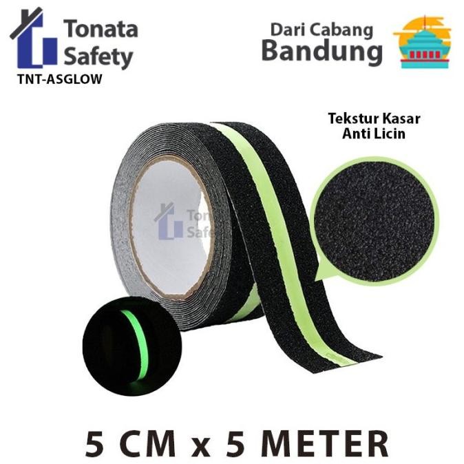 

SALE Anti Slip Tape / Lakban Anti Licin Glow In The Dark 5 cm x 5 Meter
