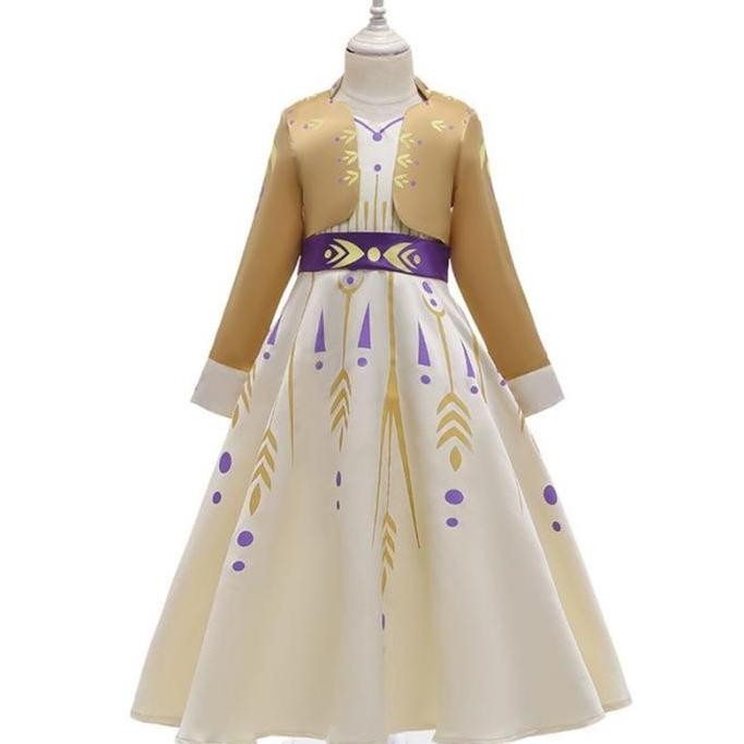 KOSTUM ANNA BOLERO COKLAT/Baju anak perempuan/Baju Anna Bolero Fashion Costume