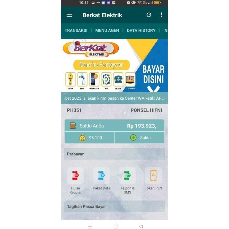 Byorder Agen pulsa, saldo all operator