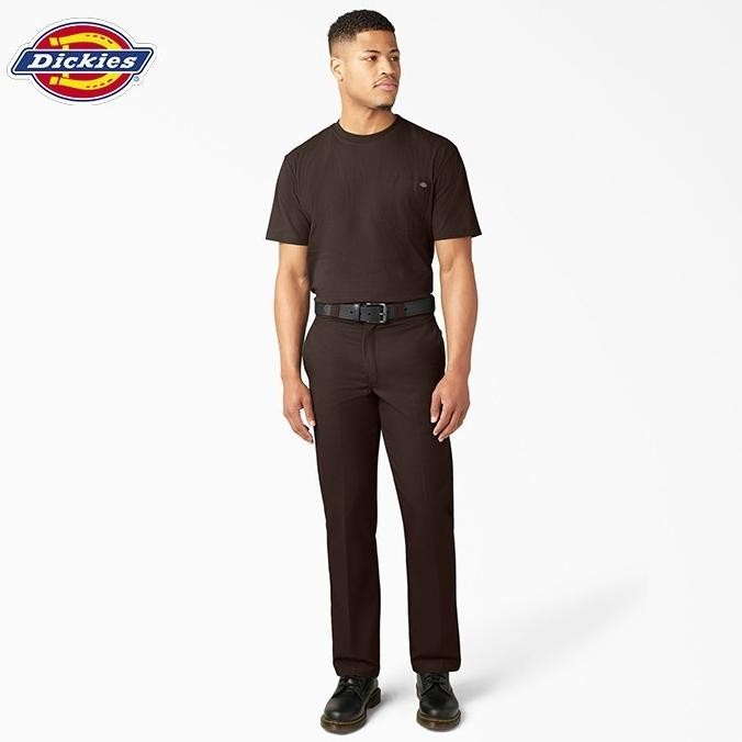 Sale Dickies - Men'S Original 874 Work Pants, Dark Brown (Db) - Celana Kerja Pria