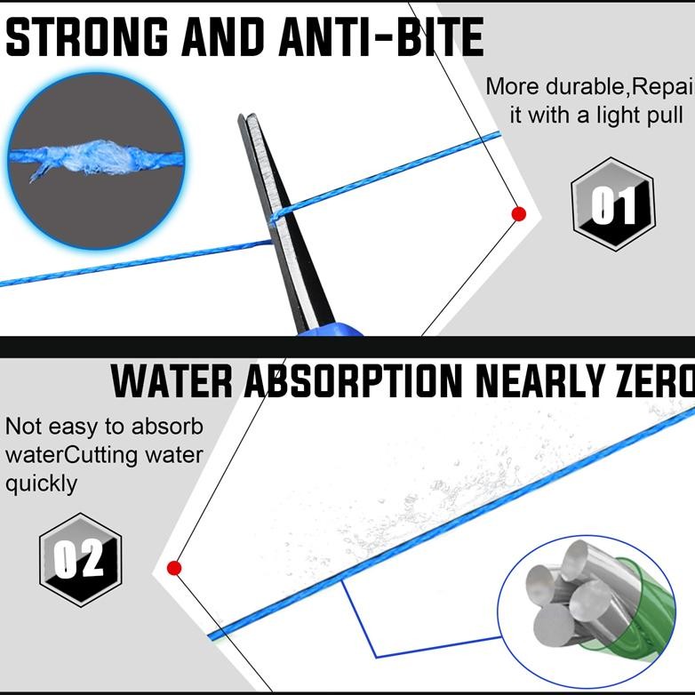 TERMURAH Sougayilang PE X4 300M 500M Senar Pancing Kuat Dan Anti Keriting Braided Benang PE Benang P