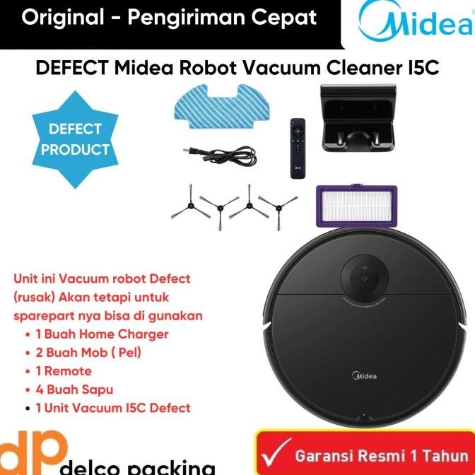 MIDEA I5C Smart Robot Vacuum Cleaner 2 in 1 Sweep & Mop Gyroscope,Auto Recharge  Auto Navigation  An