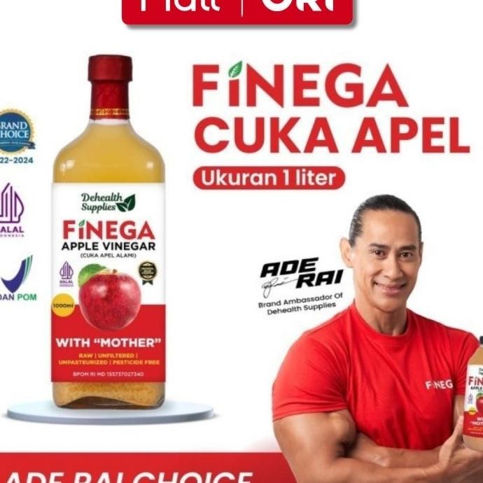 

Cua Apel Finega By Ade Rai 1 Liter Ml Vinega Dehealth