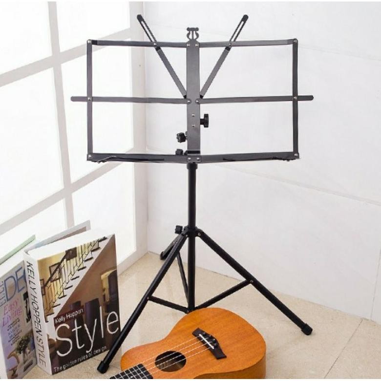 Stand book musik stand music stand lipat dudukan buku tempat buku lipat Partitur