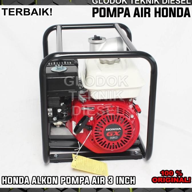 MESIN POMPA AIR SAWAH IRIGASI ALKON WATER PUMP HONDA GX 160 3 INCH 3"