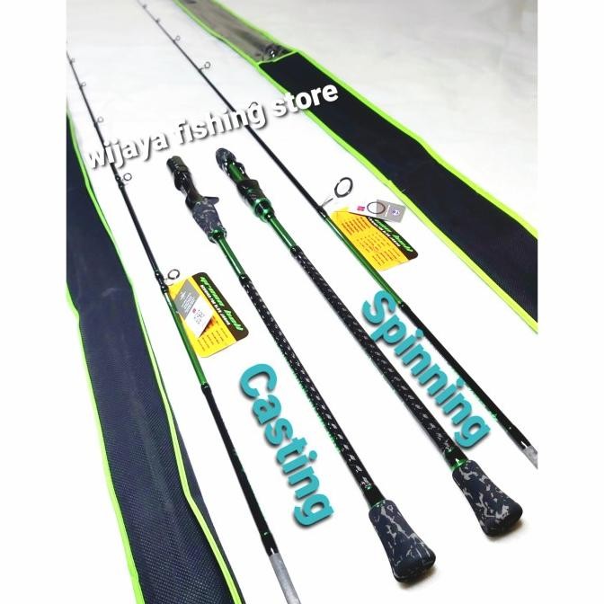 Joran Spinning atau Casting Daido Green Hell 198 CARBON SOLID din