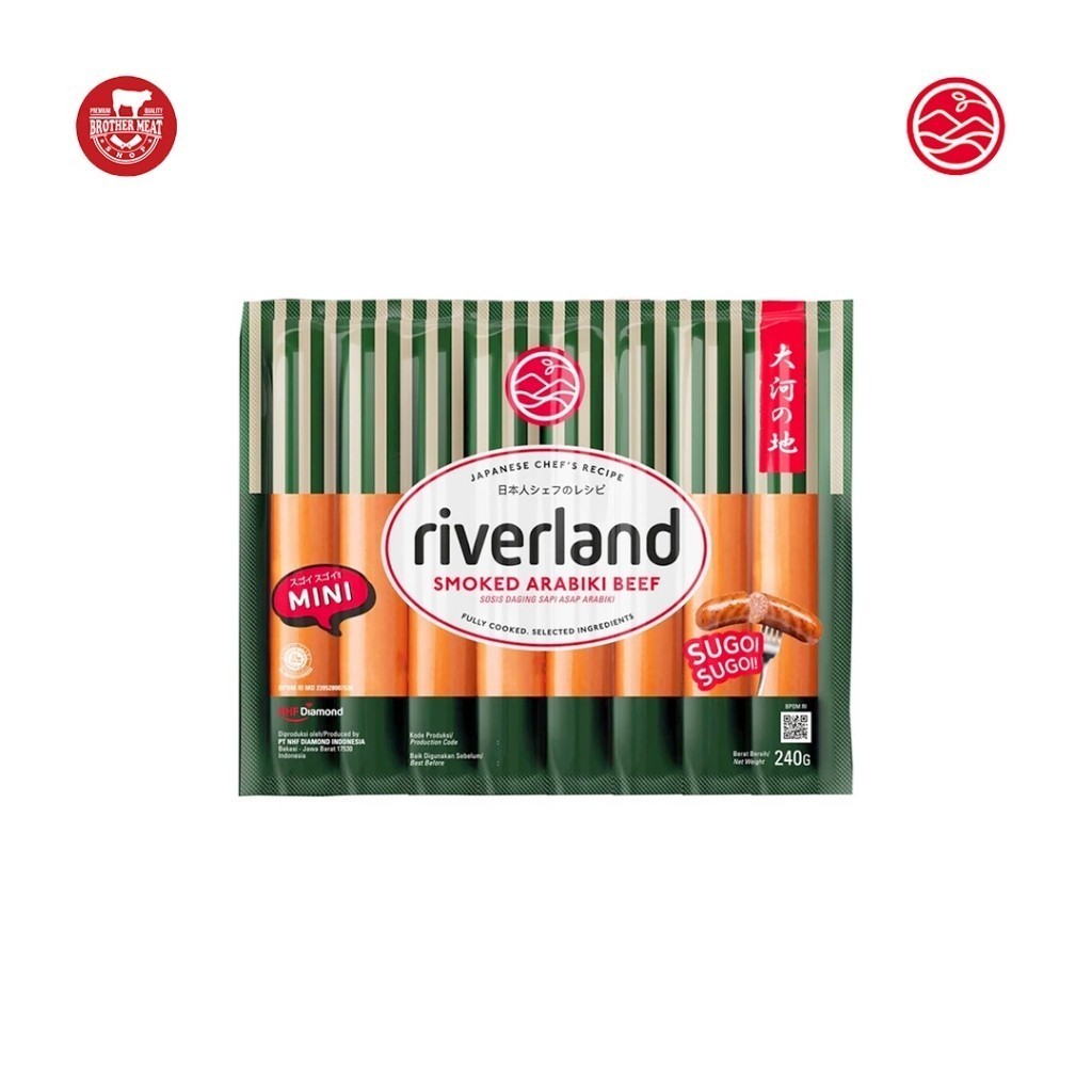 

Riverland Mini Smoked Arabiki Beef Sausage 240gr - Brothermeatshop