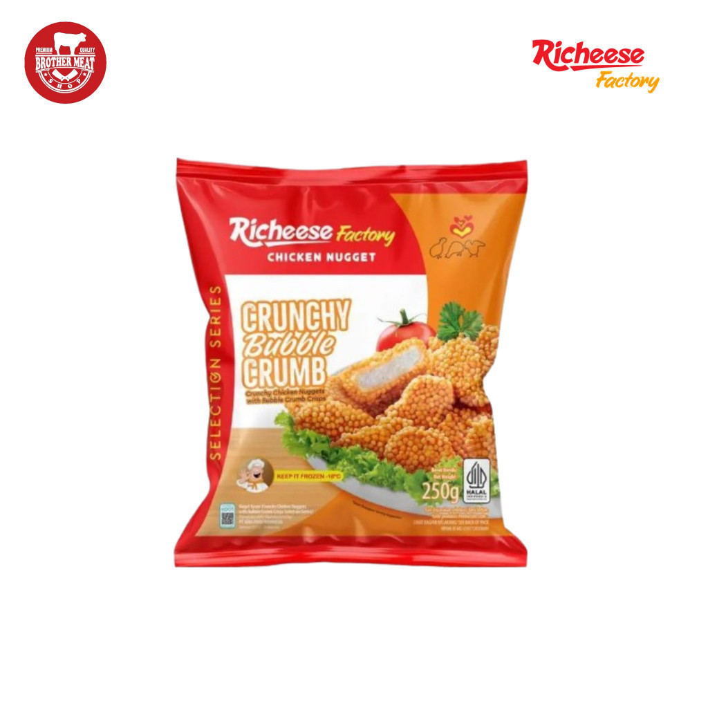 

Richeese Factory Chicken Nugget Crunchy Bubble Crumb 250gr, Brothermeatshop
