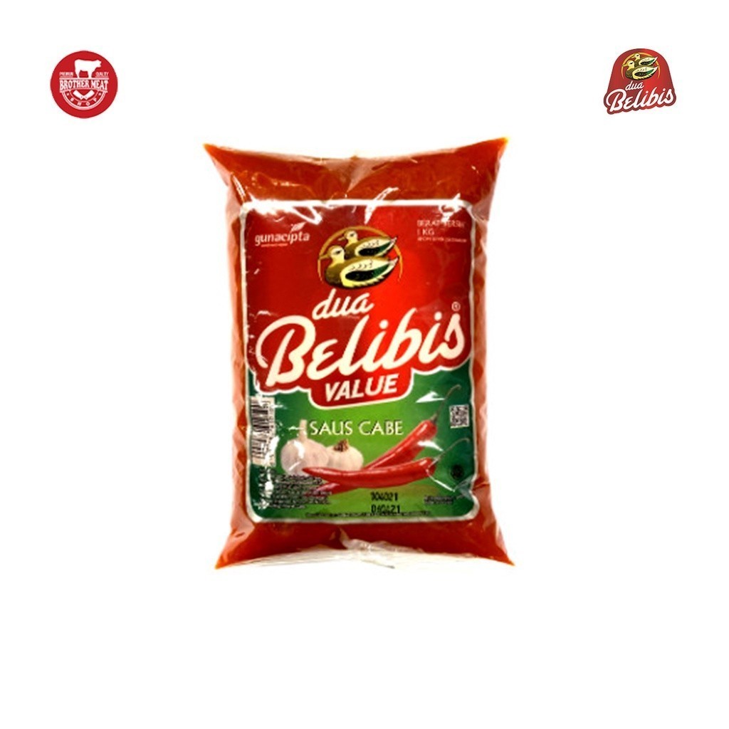 

Dua Belibis Value Saus Cabe Pouch 1kg, Halal