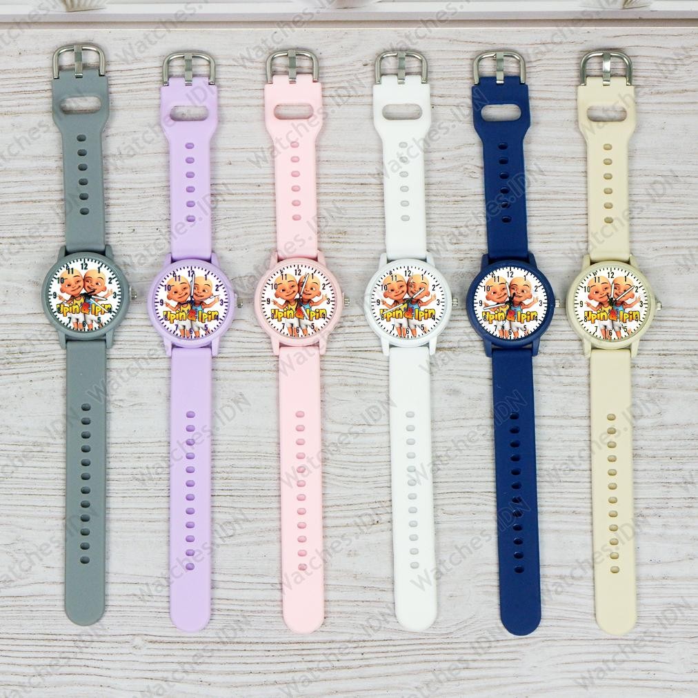 Ready Stock Jam Tangan Fashion Cewek Karakter Lucu Upin Ipin Favorit Terbaru