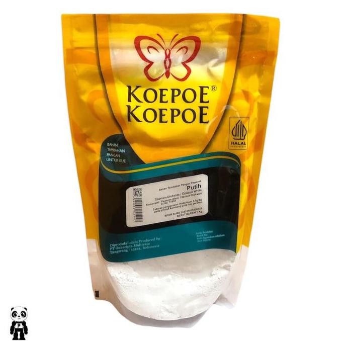 

KOEPOE KOEPOE PEWARNA PUTIH PEMUTIH MAKANAN 1KG OPAQUE WHITE FOOD GRADE COLORING