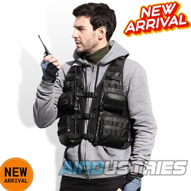 " Vest Bag Rompi Rider Touring Model Taktis Vest Pria Motor Biker "