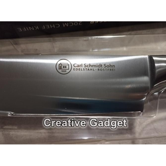Original Carl Schmidt Sohn 20Cm Chef Knife - Pisau Koki Tajam Kualitas Tinggi Jerman - Velden Since 
