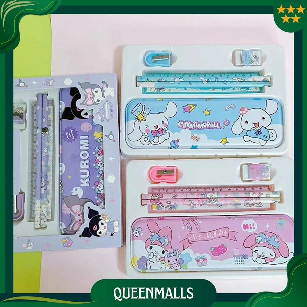 

1 Set Lucu Pensil Serutan Stationary Set / Kotak Pensil Anak Set Stationery Untuk Hadiah Anak Sekolah Gratis Ongkir