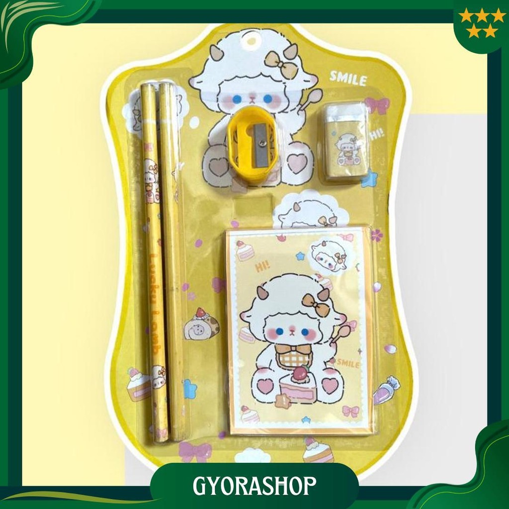 

Castle 5 In 1 Set Stationery Anak Sekolah Paket Alat Tulis Pensil Buku Rautan Serutan Souvenir Hampers Goodie Bag Birthday Hadiah Lomba Promo Puncak