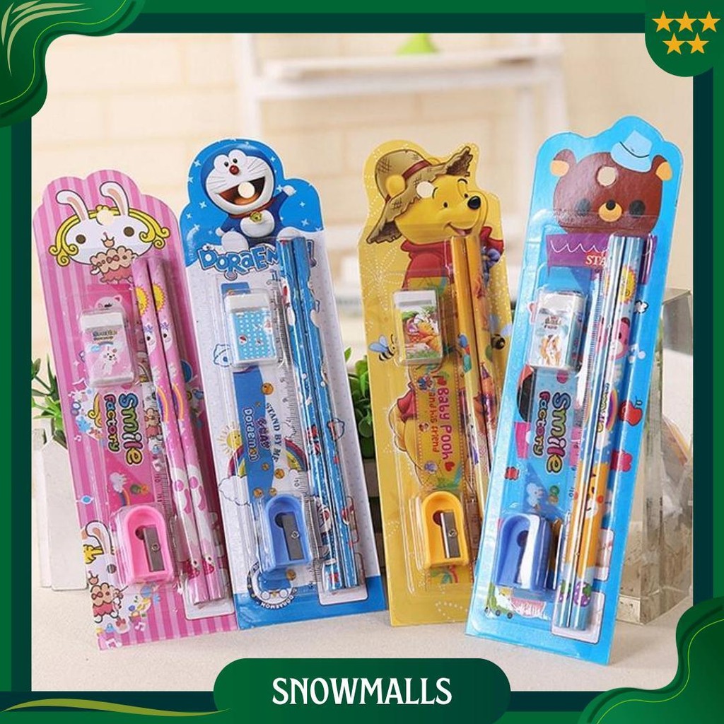 

Paket Stationary Set 5 In 1 Karakter Alat Tulis Sekolah Gratis Ongkir