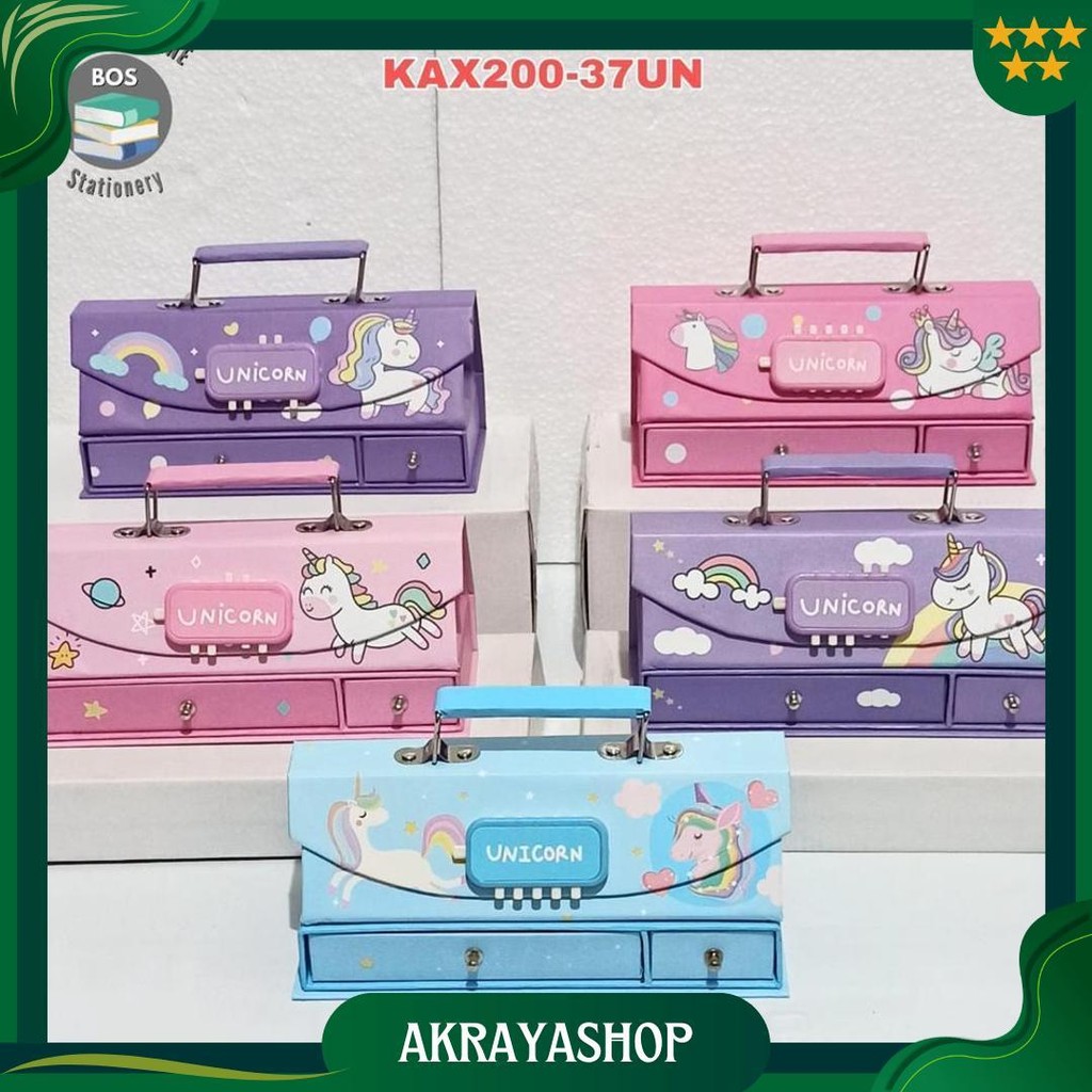 

Bos Kotak Pensil Karton+Kode Kunci/Tempat Pensil/Pencil Case Code Pin Promo
