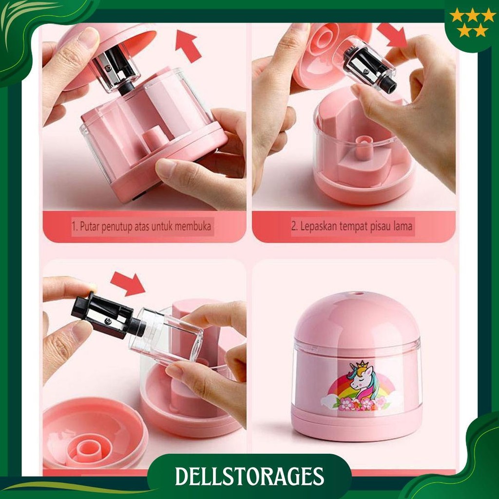 

Loooopy Electric Stationery Set / Set Alat Tulis Elektronik Rautan Penghapus Vacuum Pencil 11 In 1/Set Alat Tulis Elektronik Belajar Anak Perempuan Kado Cod