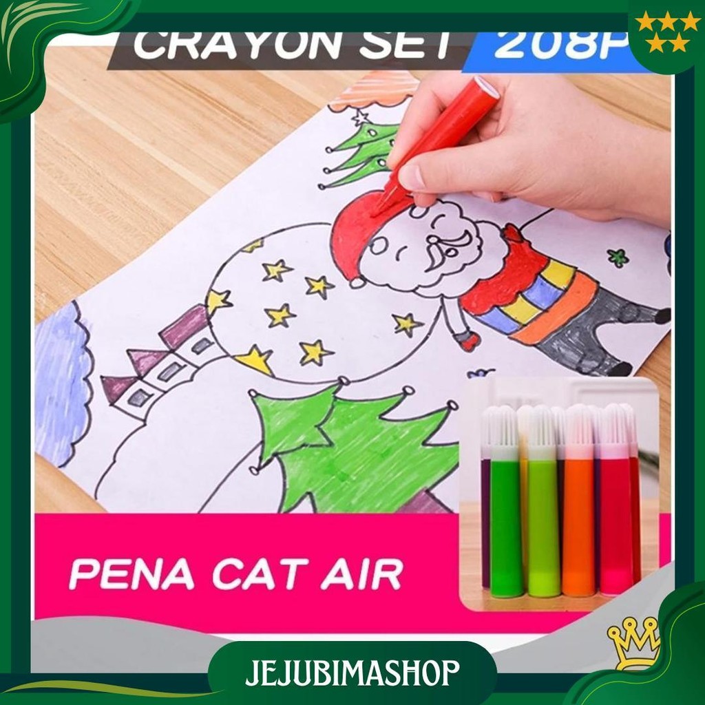 

Brightcrown Pensil Warna Crayon Set Isi 208Pcs & 150Pcs / Crayon Set Warna Cocok Menggambar Mewarnai Cod
