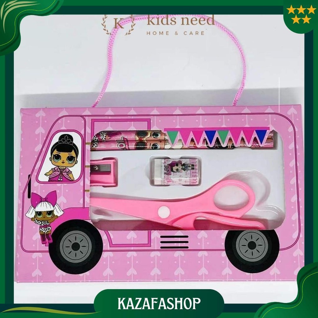 

Stationery Set Karakter 6 In 1/Alat Tulis Set Hadiah/ Paket Alat Tulis / Study Set Lucu Promo
