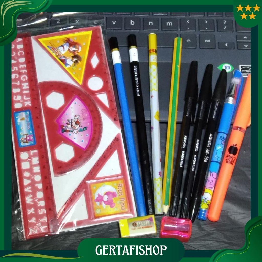 

Paket Alat Tulis Lengkap Murah Isi 15 Macam Alat Tulis Promo