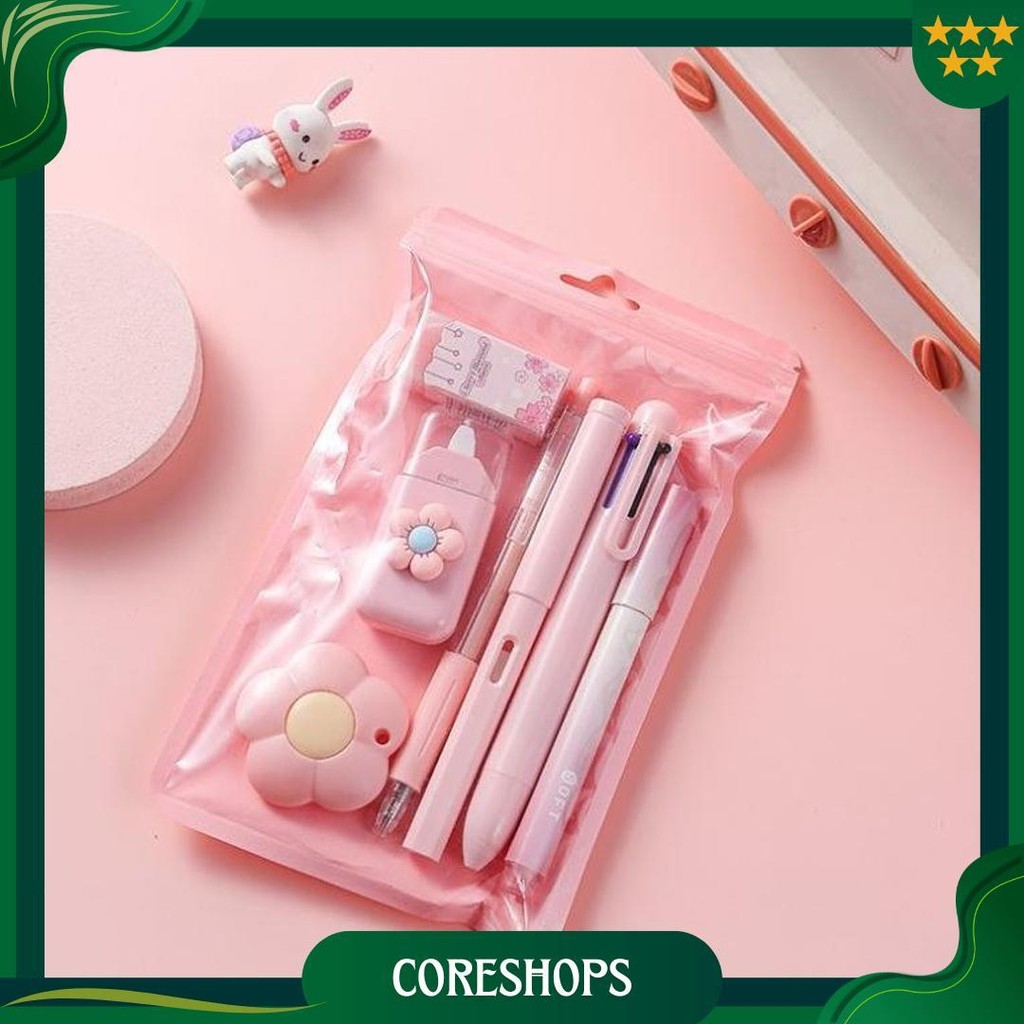 

Atk Kantor Pulpen Stabilo Pengjapus Tip Ex Komplit Cutter Hadiah Sekolah Anak Set 7 Ori