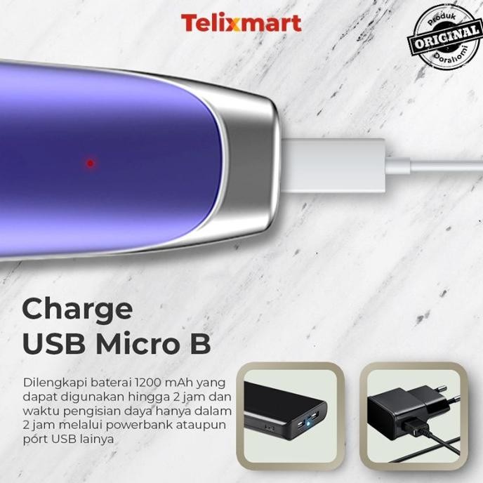 Dorahomi Mesin Cukur Rambut Alat Pencukur Kumis Jenggot Baterai Cas Original Dan Terpercaya