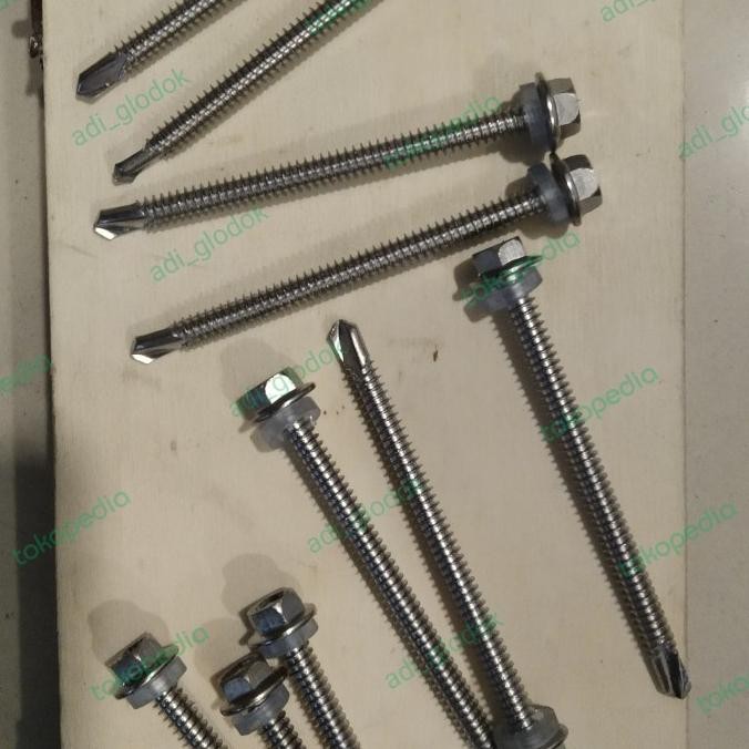 Sekrup Roofing Stainless 8 X 75