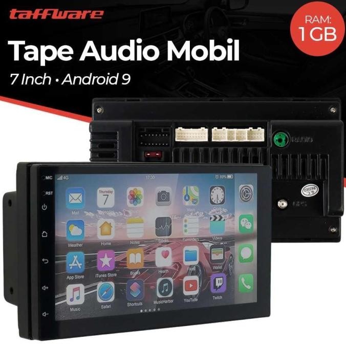 Taffware Tape Audio Mobil 7 Inch Radio Bluetooth Android 9 - 9218